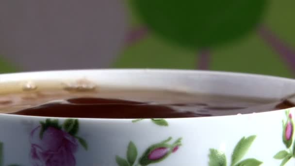 Tea cups — Stock Video