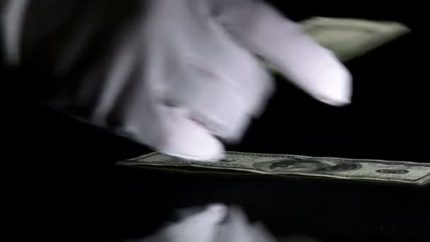 Καταμέτρηση δολάρια — Αρχείο Βίντεο
