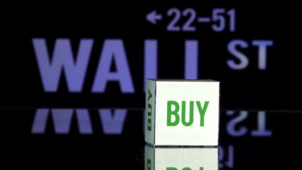 Wall st, bye - sell — Stock Video