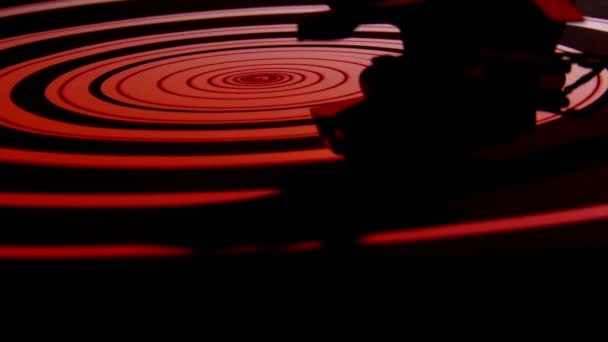 Record player, spiral — Stock Video