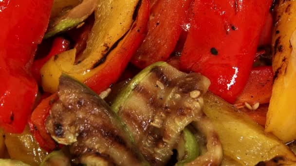 Cibo, verdure arrosto — Video Stock