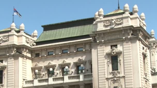 National theater, Belgrade — Stock Video