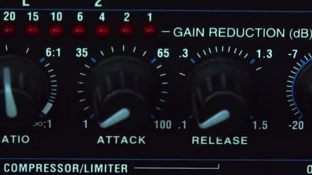 Compressor Limiter — Stockvideo