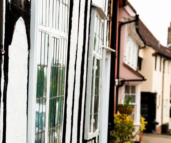 Domek dřevo lavenham, Anglie, suffolk, Velká Británie — Stock fotografie