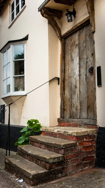 Houten huisje van lavenham, Engeland, suffolk, Verenigd Koninkrijk — Stockfoto