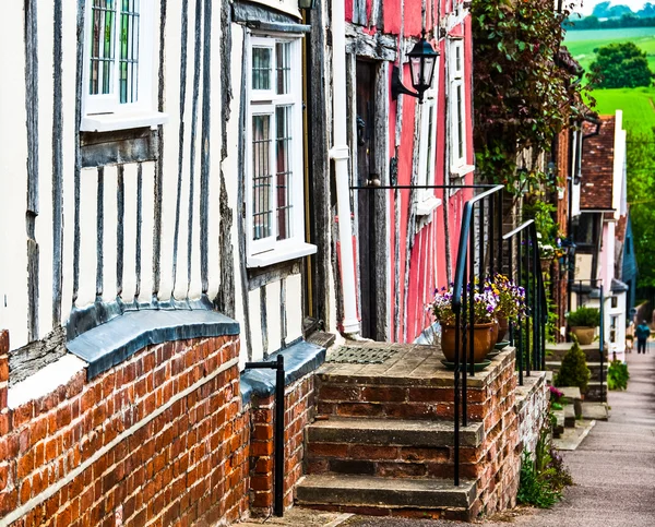 Casetta in legno di Lavenham, Inghilterra, Suffolk, Regno Unito — Foto Stock