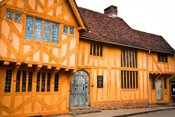 Houten huisje van lavenham, Engeland, suffolk, Verenigd Koninkrijk — Stockfoto