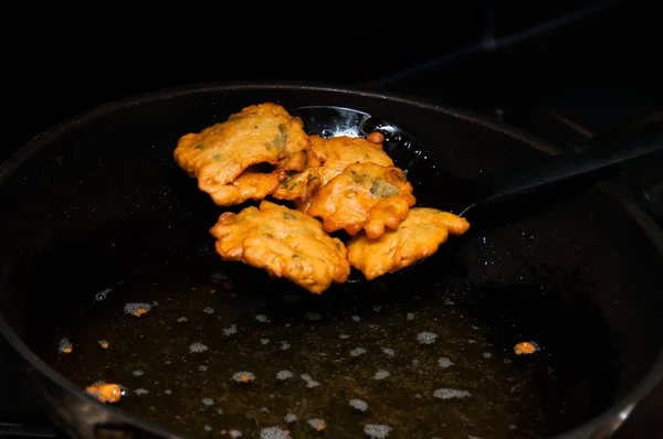 Pakora, soğan bhaji — Stok fotoğraf