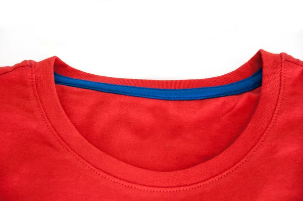 t gömlek beyaz zemin üzerine yakın çekim