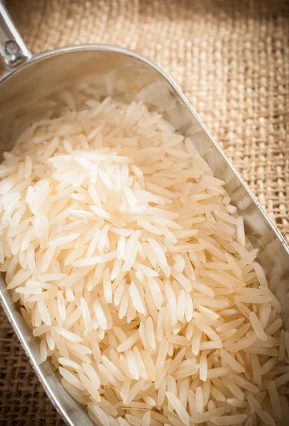 Close-up of grains of basmati rice — Stock Photo, Image