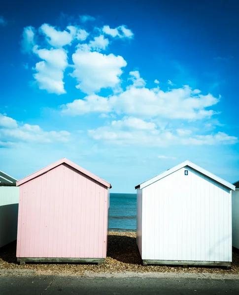Felixstowe beach, Suffolk, Inglaterra, Reino Unido — Foto de Stock