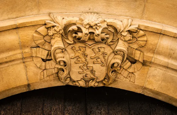 Close up of an arch, Cambridge University, England, UK — Stock Photo, Image