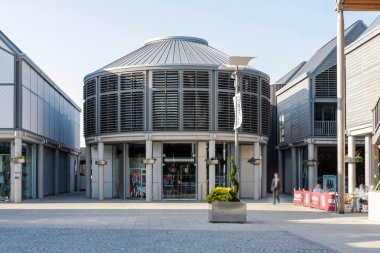 Alışveriş Merkezi modern Universiteler bury st edmunds, Şehir Merkezi, suffolk, İngiltere