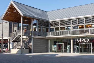 modern mimarisi, bury st edmunds Şehir Merkezi, suffolk, İngiltere