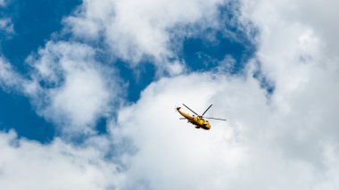 Deniz Kralı helikopter kırsal Suffolk, İngiltere