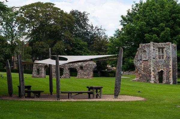 Abbey gardens, Bury St Edmunds, Suffolk, Reino Unido — Fotografia de Stock