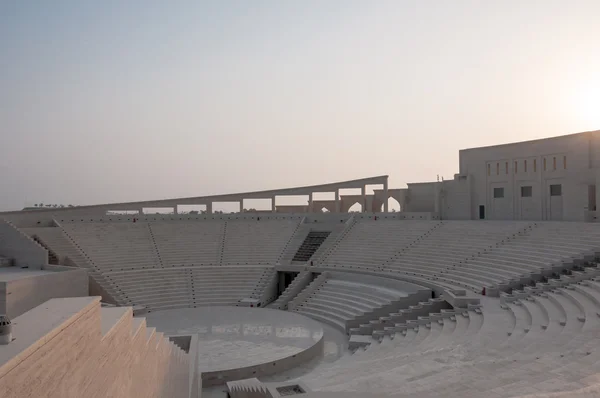 Sonnenuntergang am Amphitheater katara, doha, qatar — Stockfoto