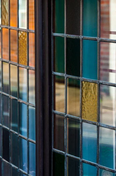 Close up of stained glass window — Stock Photo, Image
