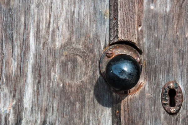 Door knob and lock close up for use as a background — Stock Photo, Image