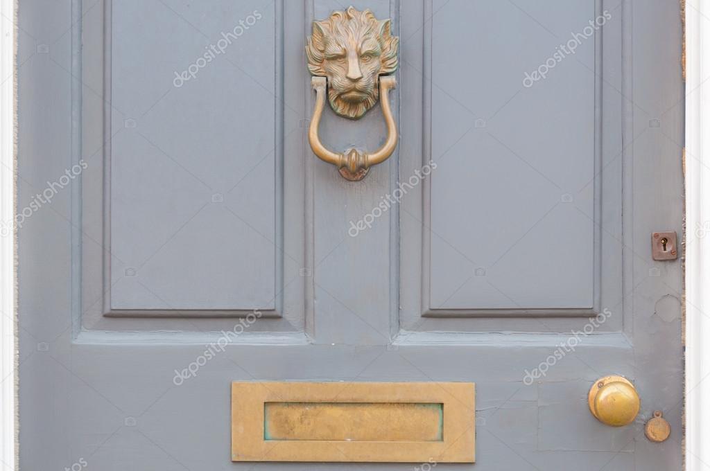 Door Knocker And Letter Box Close Up Stock Photo C Kk Tt 49487485