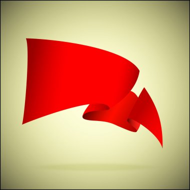 yatay metin kırmızı için vektörel banner