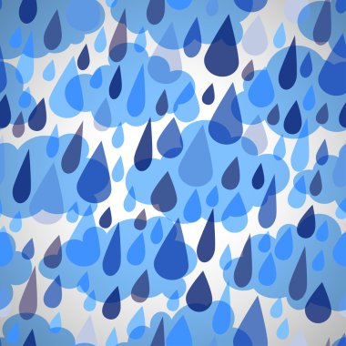 bulutlar ve yağmur ile Seamless Modeli