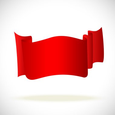 Beyaz arka planda yatay metin için Banner