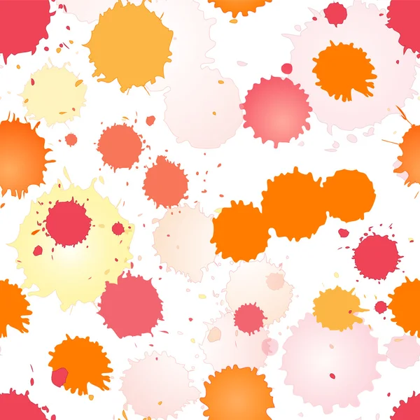 Akvarel růžové a oranžové bezešvé vzor — Stockový vektor