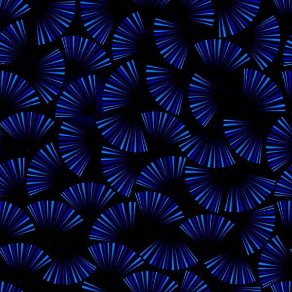 Modèle sous-marin sans couture bleu — Image vectorielle