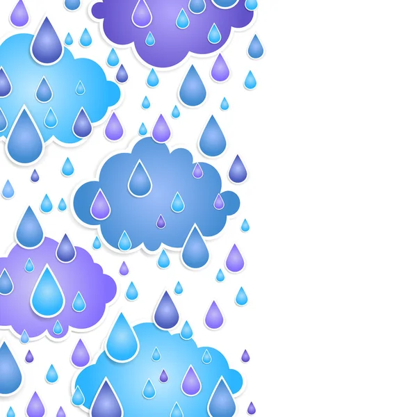 Hintergrund für Text mit Regentropfen — Stockvektor