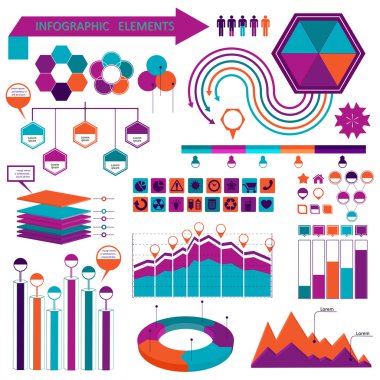 infographics elemetns koleksiyonu
