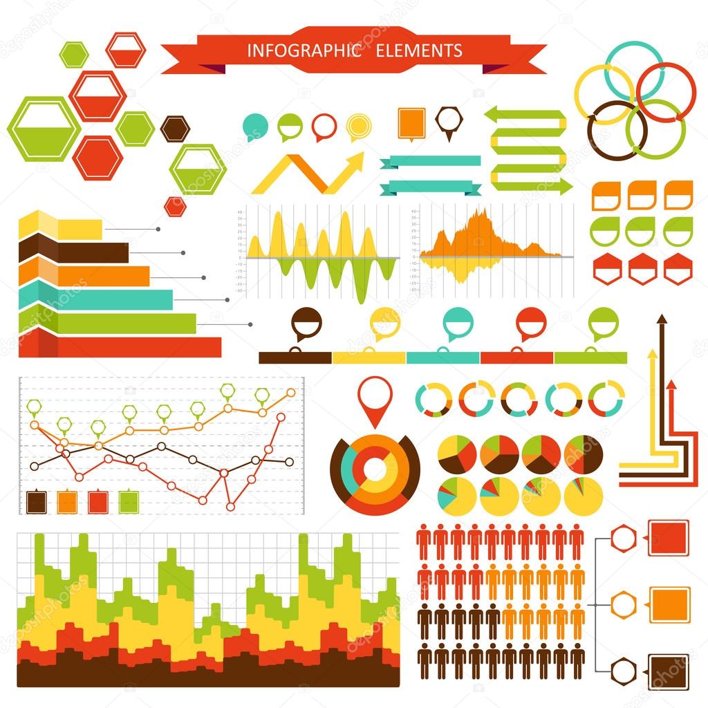 Set elements of infographics for design, eps 10