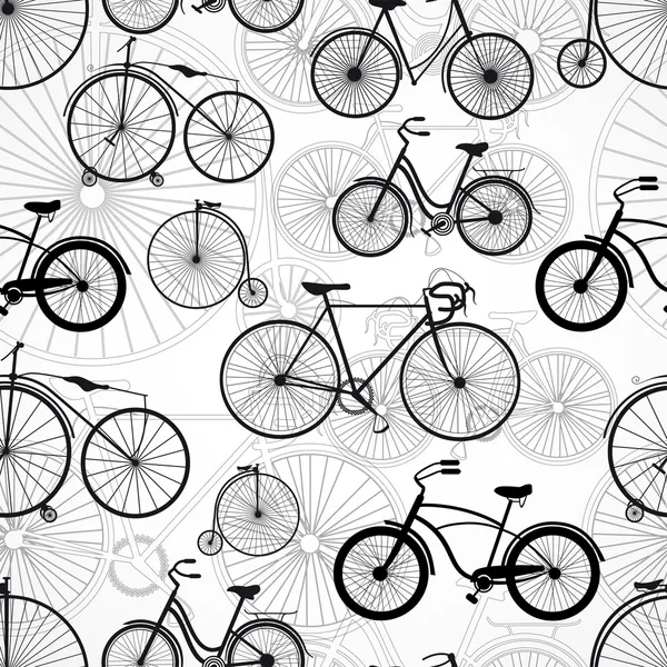 Patrón de bicicleta sin costura — Archivo Imágenes Vectoriales