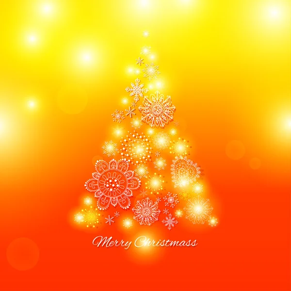 Christmas tree, Abstract Christmas Background — Stock Vector