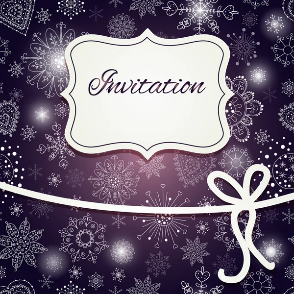 Vánoční pozvánku — Stockový vektor