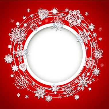 Noel top kağıttan kesilerek