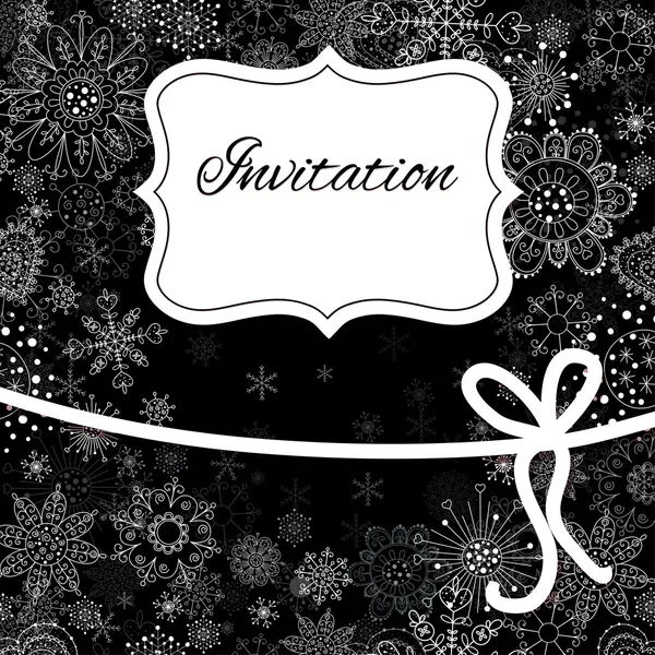 Carte d'invitation de Noël — Image vectorielle