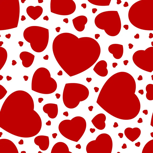 Seamless pattern from hearts — Stock Vector