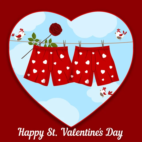 Card door st. valentine's day. — Stockvector