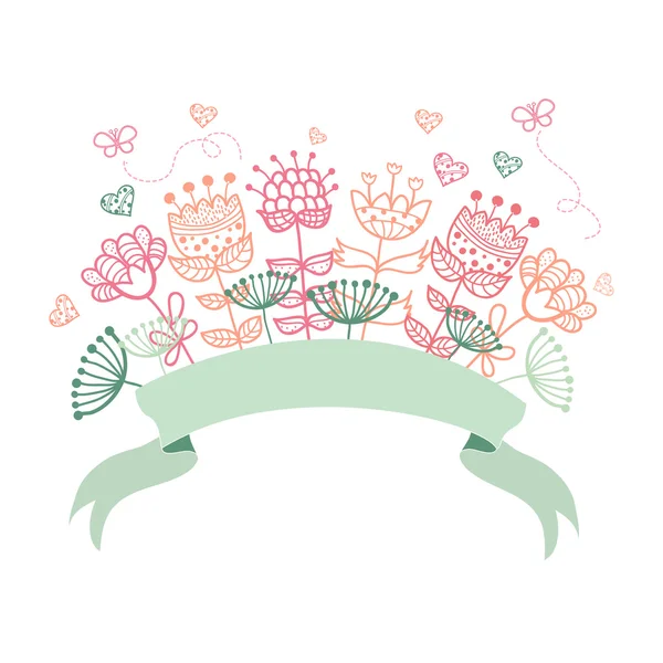 結婚式のグラフィック セット、花輪、花、矢印 — ストックベクタ