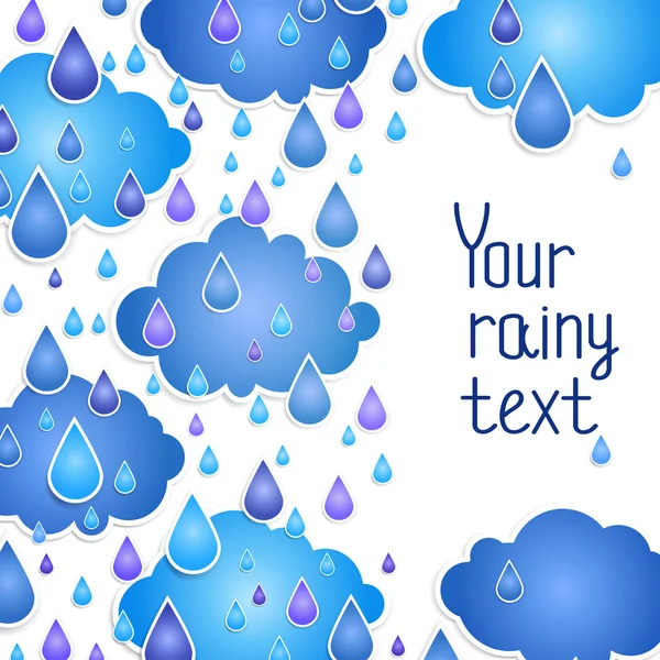 Rainy background for your text. — Stock Vector