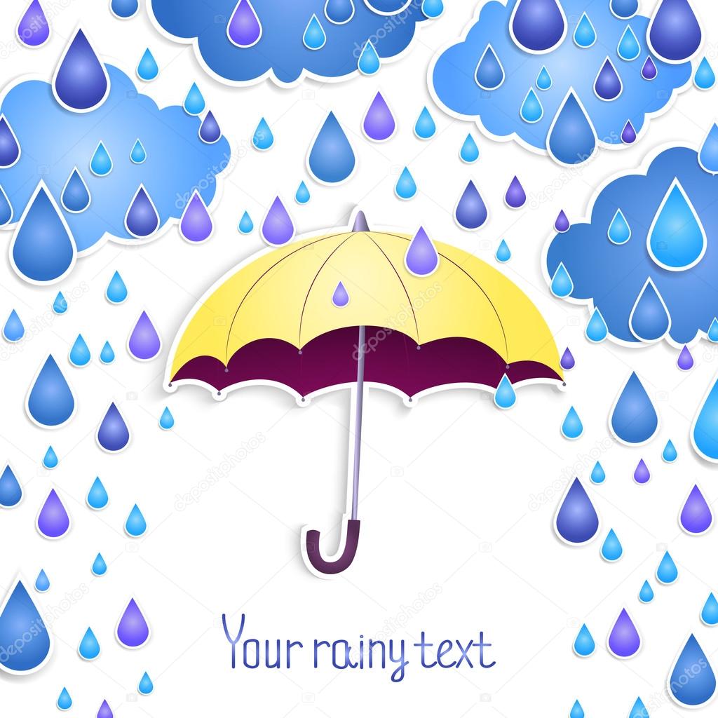 Background for the text with an umbrella .