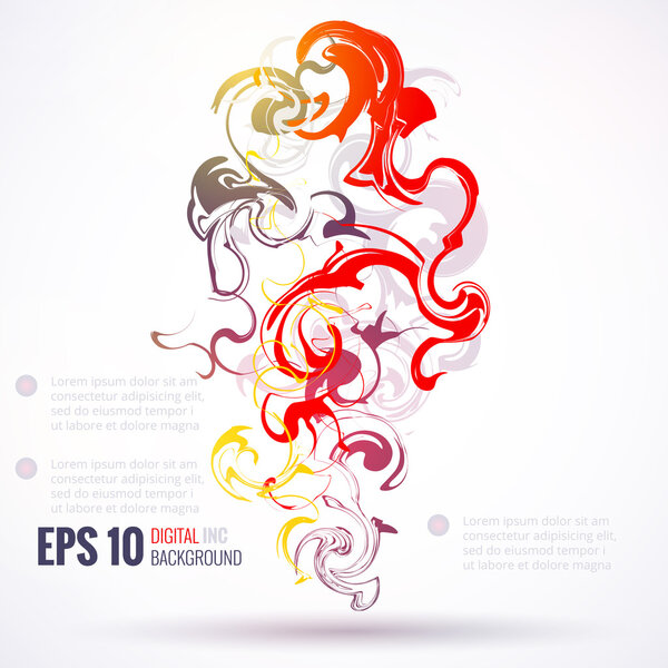 EPS 10 vector ink abstract background