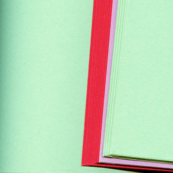 Corner Edge of Rolled Colored Paper — Stock Photo, Image