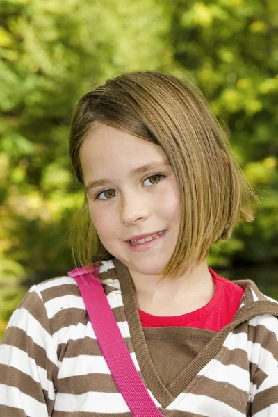 Küçük bir kızın portresi.