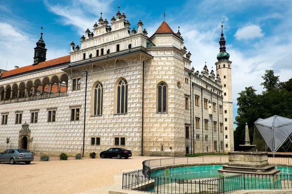Renaissance kasteel litomysl, Tsjechië Stockafbeelding