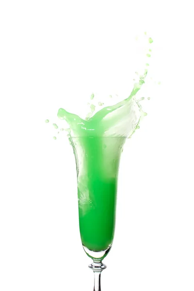 Groene plons cocktail — Stockfoto