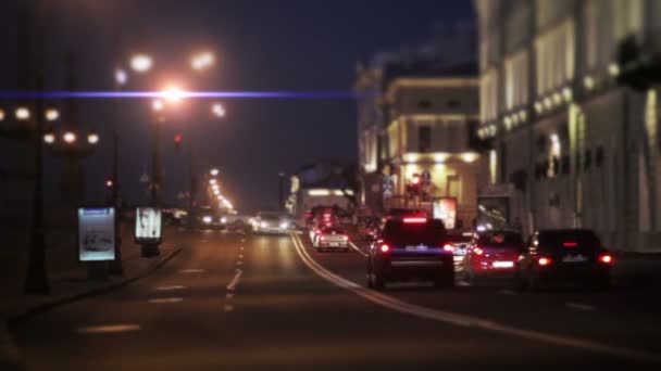 Şehir trafiği zaman — Stok video