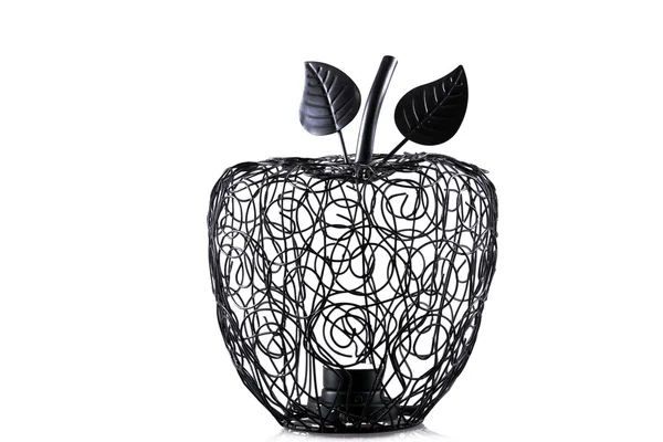 Candelholder in shape of apple — Stock Photo, Image