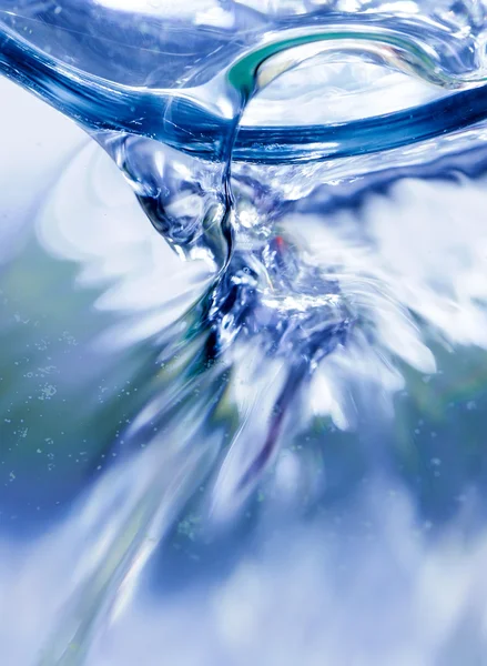 Flowing water macro — Stock Photo, Image